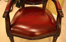 Load image into Gallery viewer, Cameo Louis XV Arm Chair Leather thomas-george-gallery