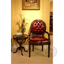 Load image into Gallery viewer, Cameo Louis XV Arm Chair Leather thomas-george-gallery