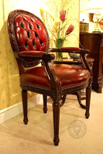 Load image into Gallery viewer, Cameo Louis XV Arm Chair Leather thomas-george-gallery