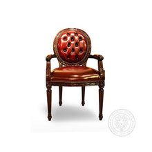 Load image into Gallery viewer, Cameo Louis XV Arm Chair Leather thomas-george-gallery