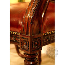 Load image into Gallery viewer, Cameo Louis XV Arm Chair Leather thomas-george-gallery