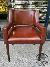 Load image into Gallery viewer, Cappie Tub Club Chair Faux-Croc Leather Thomas & George Gallery