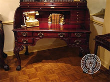 Load image into Gallery viewer, Carved Writing desk Desk Escritoire chippendale Mahogany