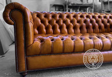 Load image into Gallery viewer, Classic Chesterfield Sofa with Tufted Seat 3 Seater thomas-george-gallery