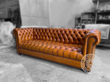 Load image into Gallery viewer, Classic Chesterfield Sofa with Tufted Seat 3 Seater thomas-george-gallery