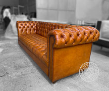 Load image into Gallery viewer, Classic Chesterfield Sofa with Tufted Seat 3 Seater thomas-george-gallery