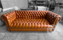 Load image into Gallery viewer, Classic Chesterfield Sofa with Tufted Seat 3 Seater thomas-george-gallery