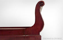 Load image into Gallery viewer, Classic Mahogany Sleigh Bed QS thomas-george-gallery