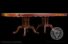 Load image into Gallery viewer, Double Pedestal Birdcage Dining Table thomas-george-gallery