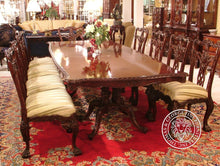 Load image into Gallery viewer, Double Pedestal Birdcage Dining Table thomas-george-gallery