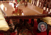 Load image into Gallery viewer, Double Pedestal Birdcage Dining Table thomas-george-gallery