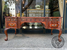 Load image into Gallery viewer, English Chippendale Fretwork Writing Table thomas-george-gallery