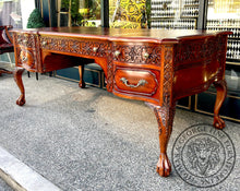 Load image into Gallery viewer, English Chippendale Fretwork Writing Table thomas-george-gallery