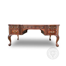 Load image into Gallery viewer, English Chippendale Fretwork Writing Table thomas-george-gallery