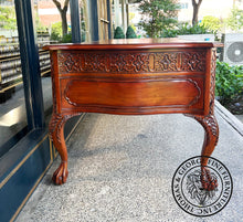 Load image into Gallery viewer, English Chippendale Fretwork Writing Table thomas-george-gallery