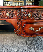 Load image into Gallery viewer, English Chippendale Fretwork Writing Table thomas-george-gallery