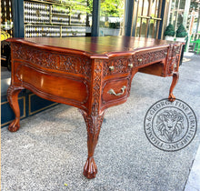 Load image into Gallery viewer, English Chippendale Fretwork Writing Table thomas-george-gallery
