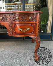 Load image into Gallery viewer, English Chippendale Fretwork Writing Table thomas-george-gallery