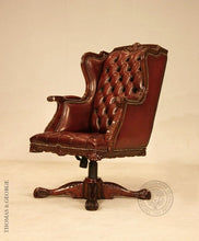 Load image into Gallery viewer, English Chippendale Gentleman’s Swivel Chair thomas-george-gallery