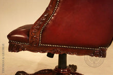 Load image into Gallery viewer, English Chippendale Gentleman’s Swivel Chair thomas-george-gallery