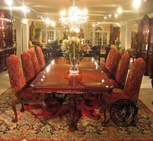 Load image into Gallery viewer, English Chippendale Pedestal Dining Table thomas-george-gallery