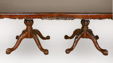 Load image into Gallery viewer, English Chippendale Pedestal Dining Table thomas-george-gallery