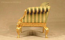 Load image into Gallery viewer, George II Ram's Head 3-Seater Sofa thomas-george-gallery