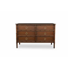 Load image into Gallery viewer, Chinoise Bamboo Horizontal Chest (6-Drawer)