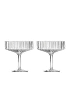 Load image into Gallery viewer, Modernism x Lara K. Crystal Champagne Coupe Glasses thomas-george-gallery