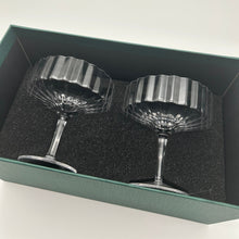 Load image into Gallery viewer, Modernism x Lara K. Crystal Champagne Coupe Glasses thomas-george-gallery