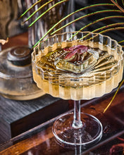 Load image into Gallery viewer, Modernism x Lara K. Crystal Champagne Coupe Glasses thomas-george-gallery
