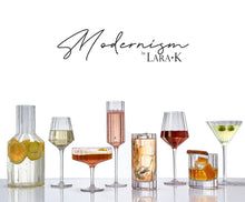Load image into Gallery viewer, Modernism x Lara K. Crystal Champagne Coupe Glasses thomas-george-gallery