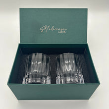 Load image into Gallery viewer, Modernism x Lara K. Crystal Wiskey Tumbler Glasses - Lowball thomas-george-gallery