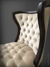 Load image into Gallery viewer, Petal Accent Chair with Blossom Leather thomas-george-gallery
