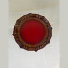 Load image into Gallery viewer, Georgian Pie Crust Wine Table with leather top