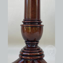 Load image into Gallery viewer, Georgian Pie Crust Wine Table with leather top