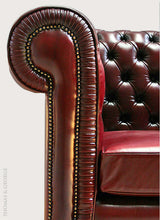 Load image into Gallery viewer, Pleat Chesterfield Armchair Pleated Arms| Loose Cushion thomas-george-gallery