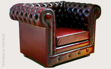 Load image into Gallery viewer, Pleat Chesterfield Armchair Pleated Arms| Loose Cushion thomas-george-gallery