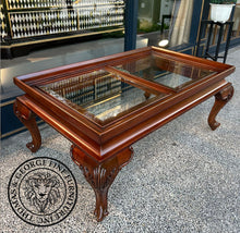 Load image into Gallery viewer, Queen Anne Rectangular Glass Top Coffee Table thomas-george-gallery