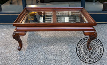 Load image into Gallery viewer, Queen Anne Rectangular Glass Top Coffee Table thomas-george-gallery