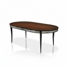 Load image into Gallery viewer, Sabre Oval Dining Table - lntarsio Silver