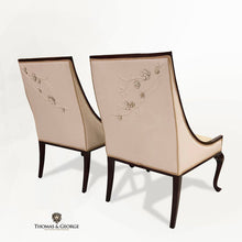 Load image into Gallery viewer, Curva Side Chair Blossom Leather Back thomas-george-gallery