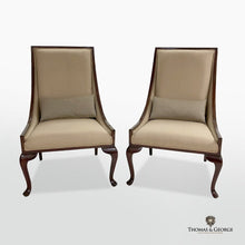 Load image into Gallery viewer, Curva Side Chair Blossom Leather Back thomas-george-gallery