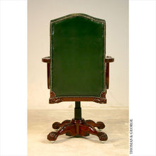 Load image into Gallery viewer, English Chippendale Executive Swivel Armchair 948 thomas-george-gallery
