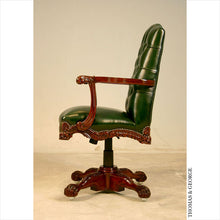 Load image into Gallery viewer, English Chippendale Executive Swivel Armchair 948 thomas-george-gallery
