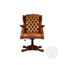 Load image into Gallery viewer, English Chippendale Gentleman’s Swivel Chair thomas-george-gallery