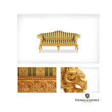 Load image into Gallery viewer, George II Ram's Head 3-Seater Sofa thomas-george-gallery
