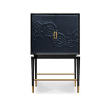 Load image into Gallery viewer, Nuovo Bar Cabinet with Leather Doors Acantha thomas-george-gallery