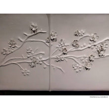 Load image into Gallery viewer, Nuovo Blossom Sculpted Leather Sleigh Bed thomas-george-gallery