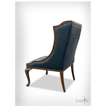 Load image into Gallery viewer, Nuovo Wing Chair with Acantha Sculpted Leather thomas-george-gallery